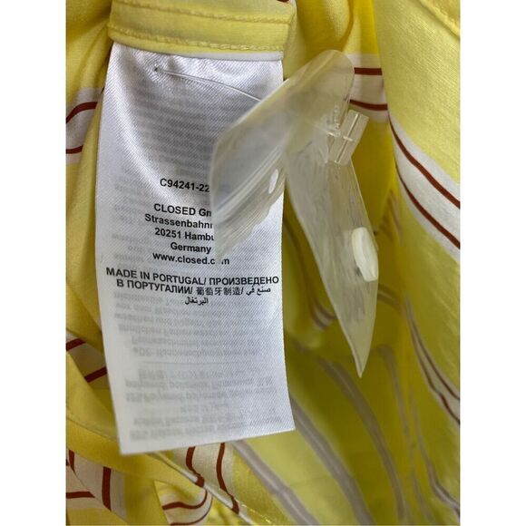 Closed NWT Button Down Shirt with Pocket in Yellow Orchid Size S - Picture 7 of 10